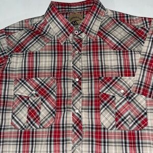 Coevals Club Snap Button Down Plaid Casual Shirt